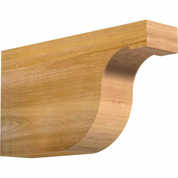 Ekena Millwork Del Monte Rough Sawn Rafter Tail, Western Red Cedar, 4"W x 10"H x 18"L RFT04X10X18DEL00RWR - main